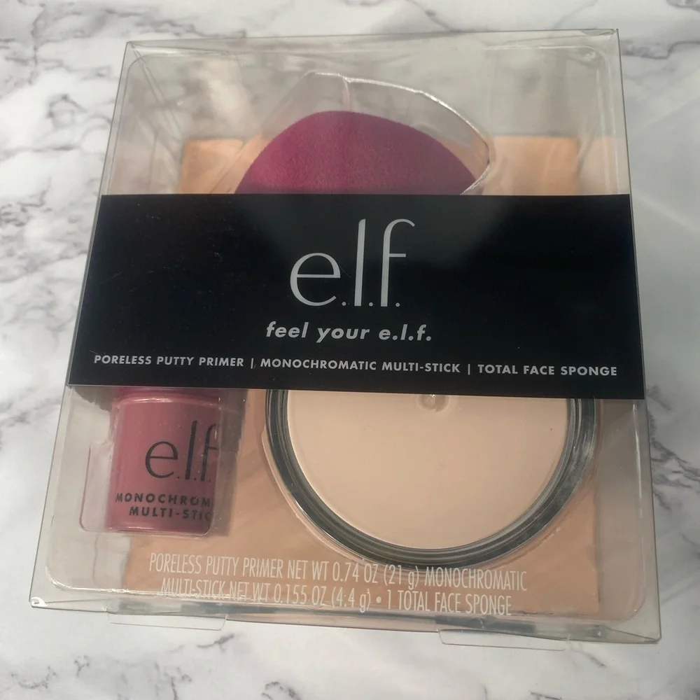ELF Feel Your e.l.f. Poreless Putty Primer Monochromatic stick total face Sponge